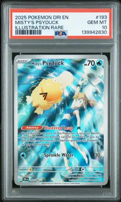 Pokemon TCG Misty's Psyduck Destined Rivals 193/182 PSA 10 - Image 1