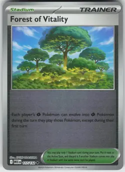 Pokemon Forest of Vitality 117/132 ME01: Mega Evolution Uncommon Reverse Holo NM - Image 1