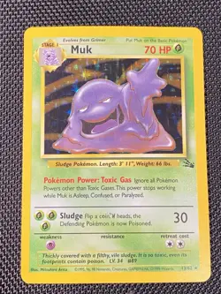 Muk 13/62 Holo Rare Fossil Set WOTC 1999 Pokemon TCG - Image 1