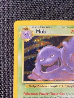 Muk 13/62 Holo Rare Fossil Set WOTC 1999 Pokemon TCG - Image 2