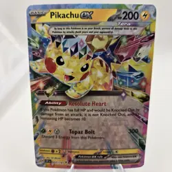 Pokemon TCG English Pikachu EX Surging Sparks #57/191 Double Rare - Image 1