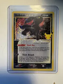 Pokemon TCG Umbreon Gold Star 17/17 Celebrations Classic Collection Holo - Image 1