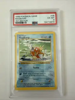 Pokemon 1st Edition Graded Lot (Magikarp / Wartortle) PSA 6 - Image 1