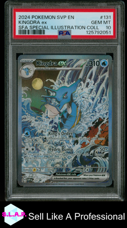 KINGDRA EX SFA SPECI4L ILL COLL POKEMON SVP EN-SV BLCK STR PRM 2024 131 PSA 10 - Image 1
