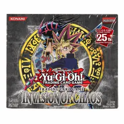 YuGiOh TCG Invasion of Chaos 25TH ANNIVERSARY EDITION Booster Box W/ Protector - Image 1