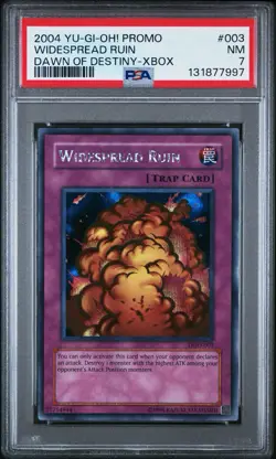 2004 Yu-Gi-Oh! Widespread Ruin Dawn of Destiny DOD Limited Edition Secret PSA 7 - Image 1