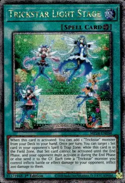 Trickstar Light Stage - Quarter Century Secret Rare 1st MP24-EN046 - NM - YuGiOh - Image 1