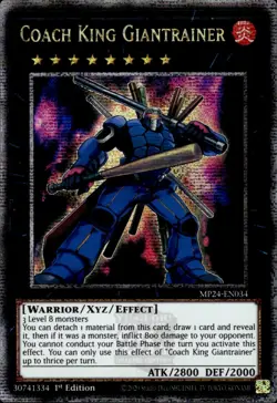 Coach King Giantrainer - Quarter Century Secret Rare MP24-EN034 - NM - YuGiOh - Image 1