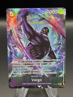 Vergo Alt Art OP14-061 One Piece TCG Azure Sea's Seven English NM - Image 1
