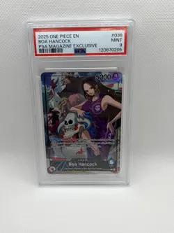 One Piece Boa Hancock #038 English PSA Magazine Exclusive PSA 9 - Image 1