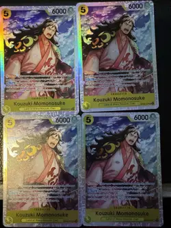 OP06-107 Kouzuki Momonosuke One Piece PRB02 (English) x4 Playset OP06 - Image 1