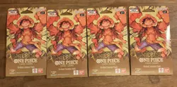 One Piece PRB-01 The Best Premium Sleeved Booster Packs Sealed *Lot of 4* - Image 1