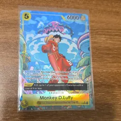 Namco Monkey.D.Luffy Foil Treasure Rare Two Legends OP07-109 6000 Power - Image 1