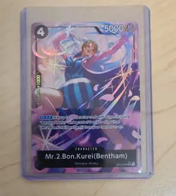 Mr.2.Bon.Kurei Bentham Alt Art OP14-091 One Piece TCG English IN-HAND - Image 1