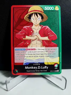One Piece! Pre Errata Monkey D Luffy OP01-003 - Leader - Romance Dawn Near Mint - Image 1