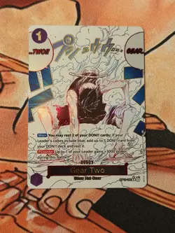One Piece TCG Gear Two - A Fist of Divine Speed OP11-080 EVENT MANGA ENGLISH - Image 1