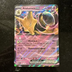 Pokemon Card TCG - Alakazam EX 065/165 - SV 151 English - Double Rare - Image 1