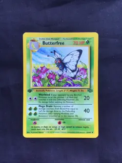 Pokemon Cards: Jungle 1st Edition Uncommon: Butterfree 33/64 - Image 1