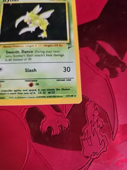 Mint Scyther Holo Ultra Rare 17/130 Base Set 2 Pokemon Card - Image 2