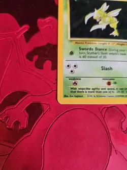 Mint Scyther Holo Ultra Rare 17/130 Base Set 2 Pokemon Card - Image 3