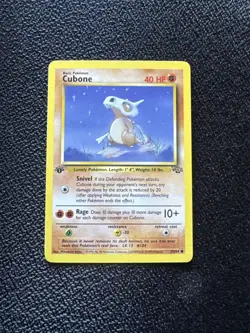 Pokemon TCG Cubone 1st Edition Jungle Card 50/64 EX - Image 1