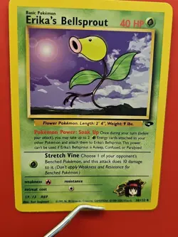 Pokemon TCG Erika's Bellsprout Gym Challenge 38 1st Edition Uncommon Card - Image 1