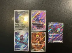 Pokemon TCG Full Art Mixed Lot 5 Cards Japanese - Image 1