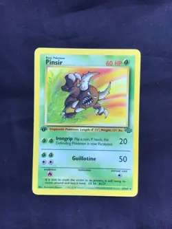 Pokemon Cards: 1st Edition Jungle Rare: Pinsir 25/64 - Image 1
