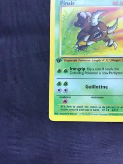 Pokemon Cards: 1st Edition Jungle Rare: Pinsir 25/64 - Image 5