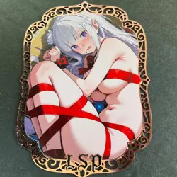 Goddess Story Gold METAL Card - Serial Number #016/100! Emilia Anime **READ** - Image 2