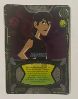 BEN 10 CCG ** 1ST EDITION ** RARE C-017 KEVIN SILVER FOIL CARD - Image 1