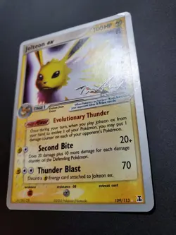 Pokemon TCG Jolteon EX Card World Championships 2007 Delta Species 109/113 - Image 3