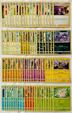 Pokemon 2022 Brilliant Stars - All Commons & Uncommons 88 Card Lot - NM - Mint+! - Image 1