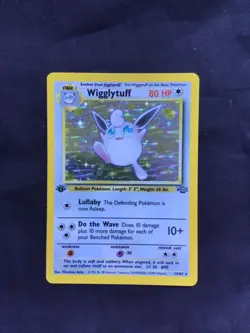 Pokemon Cards: Jungle 1st Edition Rare Holo: Wigglytuff 16/64 - Image 1