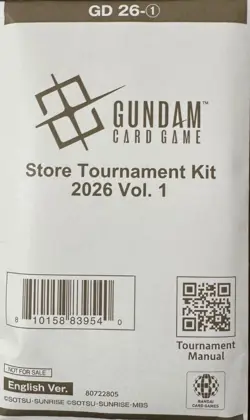 Gundam TCG Card Game Store Tournament Kit 2026 Vol 1 English New Sealed - Image 1