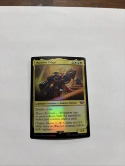 Marneus Calgar Magic: The Gathering 2022 Commander 40k 008/168 Surge Foil Card - Image 1