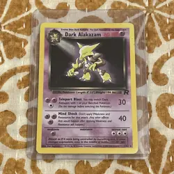 Pokemon TCG Dark Alakazam Team Rocket 1/82 Holo Unlimited Holo Rare Card - Image 1