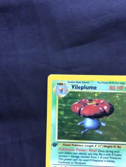 Pokemon Cards: Jungle 1st Edition Rare Holo: Vileplume 15/64 - Image 3