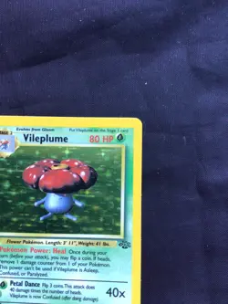Pokemon Cards: Jungle 1st Edition Rare Holo: Vileplume 15/64 - Image 4