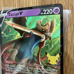 Pokemon Card Zacian v SWSH Celebrations 016/025 Holo Rare ⭐99p Start⭐ MINT - Image 4