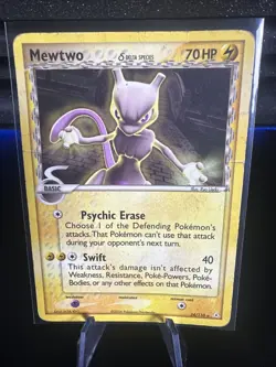 Pokemon Mewtwo EX Holon Phantoms TCG Card 24/110 Regular Rare - Image 1