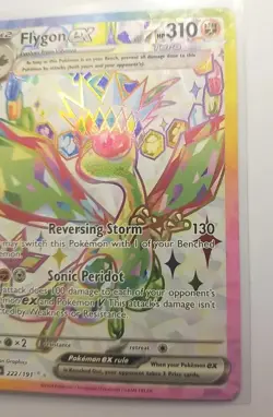 Pokemon TCG Flygon EX Holo Ultra Rare Card Sv08: Surging Sparks 222/191 - Image 3