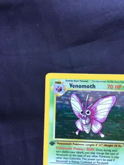 Pokemon Cards: Jungle 1st Edition Rare Holo: Venomoth 13/64 - Image 3