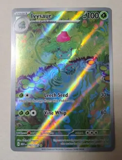 Pokemon TCG Ivysaur Scarlet Violet-151 Holo Card 167/165 IR English NM - Image 1