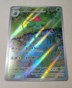 Pokemon TCG Ivysaur Scarlet Violet-151 Holo Card 167/165 IR English NM - Image 2