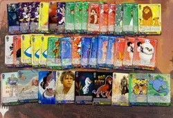 Weiss Schwarz Disney 100 Trading Card Game Lot (40 Cards) - Image 1