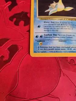 MP Lapras Holo Ultra Rare 10/62 Fossil Pokemon Card - Image 3