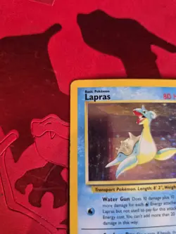 MP Lapras Holo Ultra Rare 10/62 Fossil Pokemon Card - Image 4