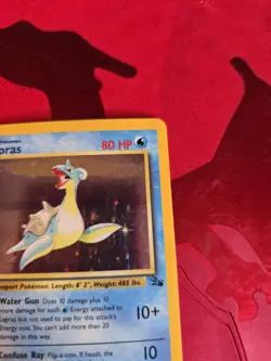 MP Lapras Holo Ultra Rare 10/62 Fossil Pokemon Card - Image 5
