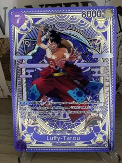 ST18-005 SP SR LUFFY-Tarou One Piece Card- English Fist Of Divine Speed TCG - Image 1